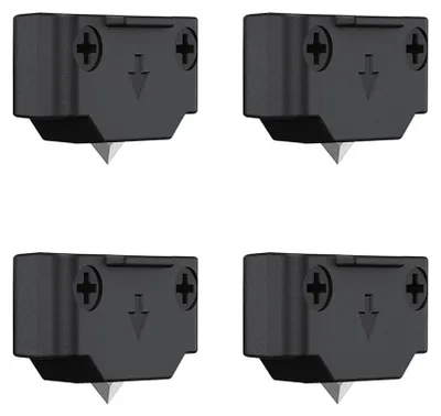 Schneidmesser-Set, 4 Ersatzklingen für Filmschneider