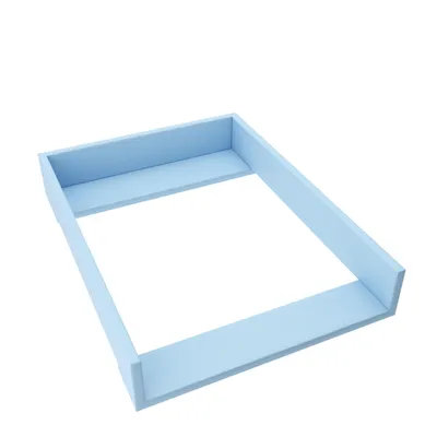 Produktbild von regalik Wickelaufsatz für Malm von IKEA, Wickeltischaufsatz für 48 cm Kommoden, Abnehmbar Wickelkommode aufsatz, Gerade Frontplatten, Blau, 72cm x 54cm