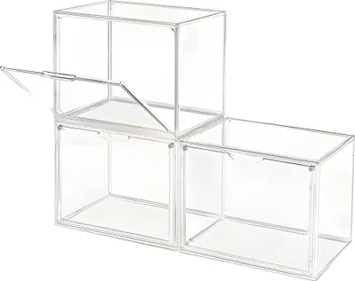 Obrázek produktu pro Vitrína, stohovací provedení, ochrana proti prachu, čirá L x 3