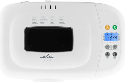 Produktbild von ETA Brotbackautomat Harmony II I Multifunktional I 850 W I 12 Programme I Kapazität 1,5 kg I Warmhalten I 3 Krustenarten I glutenfreies Backen