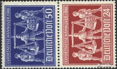 Produktbild von Briefmarken Alliierte Bes.-Gem.Ausg. 1948 Mi SZd3 postfrisch Hannovermesse