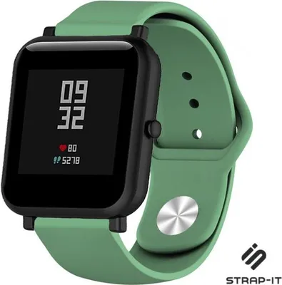 Produktbild von Strap-it Sportarmband – passend für Amazfit Bip (Armeegrün)