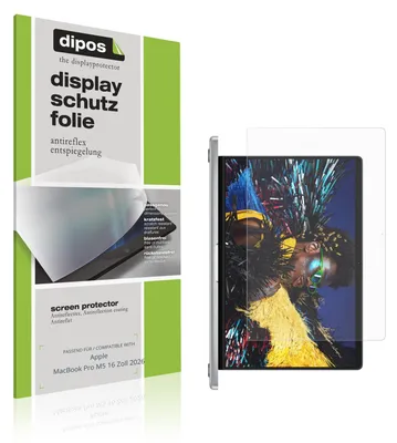 Produktbild von 2x Schutzfolie für Apple MacBook Pro M5 16 Zoll 2026 matt Displayschutzfolie Folie Display Schutz dipos