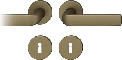 Produktbild von FSB Drückergarnitur 121267 ASL - Türgriffe mit Rosetten BB, Alu mittelbronze