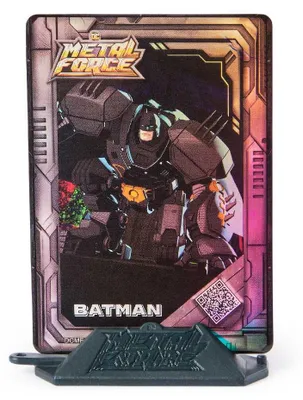 Image de Figurine DC Metal Force avec costume d'action Batman