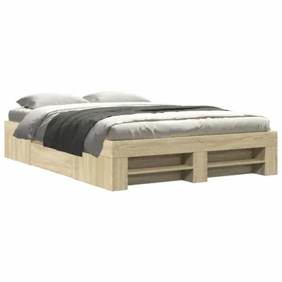 Obrázok produktu pre vidaXL Rám postele bez matraca Sonoma dub 120x200 cm materiál na báze dreva