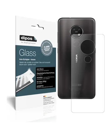 Produktbild von 1x Schutzfolie für Nokia 7.2 Rückseite matt - Anti-Shock 9H Folie dipos Glass Kunststoffglas