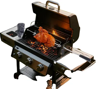 Obrázok produktu pre Špíz na grilovanie, 220–240 V, 4 W, rozmery 10 × 6 × 104 cm, maximálne zaťaženie 5–8 kg, automatické otáčanie o 360°