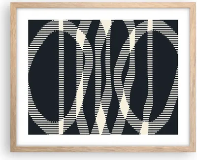 Produktbild von Gerahmtes Poster - Rahmen in heller Eiche - Abstraktion künstlerisch kreativ - 50x40 cm - Wand Bild - Wanddeko - Wandbilder - Kunstposter - Wandposter - Bilderrahmen - Bilder - P2NAA50x40-4943