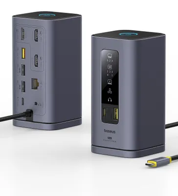 Productafbeelding van Baseus Spacemate 11-in-1 Docking Station met DisplayLink-technologie, geschikt voor 3 monitoren, voor macOS