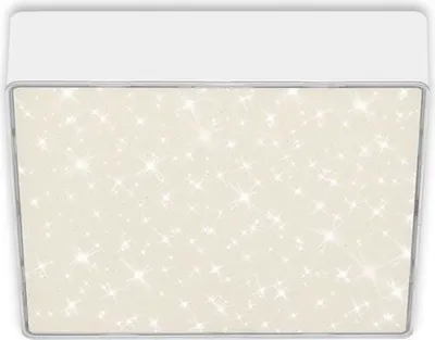 Image de Plafonnier LED BRILONER LEUCHTEN FLAME STAR, 11 W, 1000 lm, IP20, blanc, métal-plastique, 15,7 x 15,7 x 3,6 cm