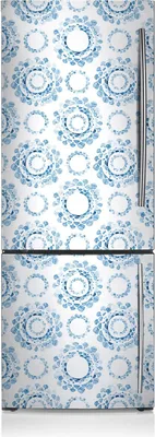Produktbild von Magnetfolie Magnete Küche Kühlschrank Dekoration 60x190 cm - Blaue Kreise