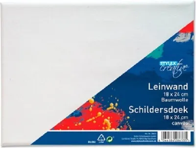 Obrázok produktu pre Stylex 28633, Paľba, Natiahnuté plátno, Biela, Bavlna, 240 mm, 180 mm