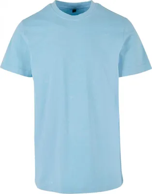 Produktbild von Build Your Brand BY190 | Acid Washed Round Neck Tee Herren T-Shirt Regular fit - Farbe: Baltic Blue - Größe: S