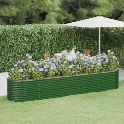 Immagine prodotto di Maison Exclusive - Letto Giardino Acciaio Zincato 368x80x68 cm Verde