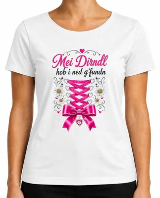 Obrázok produktu pre Mei Dirndl, tričko s motívom Oktoberfestu, tradičný nemecký kostým, kožené nohavice, dámske tričko, biela farba, veľkosť XXL