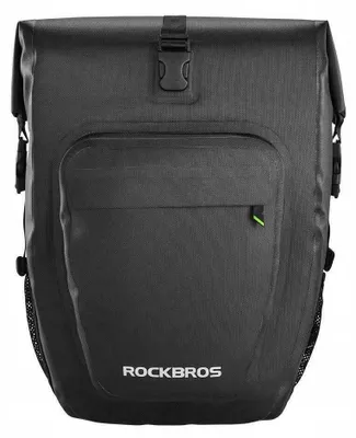 Immagine prodotto di Borsa da trasporto per bicicletta Rockbros, colore nero, capacità 25 litri