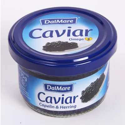 Obrázek produktu pro Kawior czarny z gromadnika i śledzia Dalmare 75g