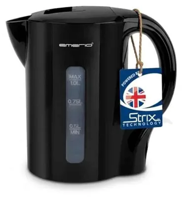 Imagen del producto de Emerio WK-133947. Hervidor de agua Emerio, 1 litro, con cable, color negro