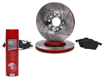 Obrázek produktu pro Sada brzd MASTER-SPORT – přední brzdové kotouče a brzdové destičky pro VW PASSAT Variant (3B6) 288 mm