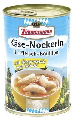 Produktbild von Käse-Nockerln in Fleisch-Bouillon (400 ml)