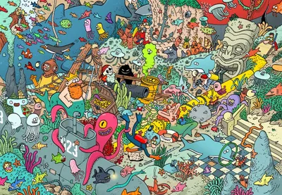 Produktbild von Grafika Puzzle Underwater World 1000 Teile Karton Spielzeug