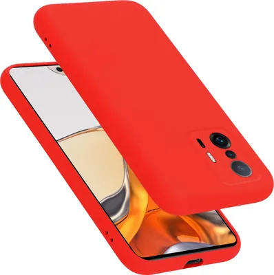 Produktbild von Cadorabo Schutzhülle für Xiaomi 11T / 11T PRO Hülle in Rot Handyhülle Case Cover TPU Etui