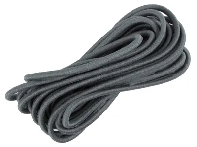 Produktbild von 3m Gummikordel 3mm Gummiband Gummischnur Hutgummi Rundgummi f. Bekleidung uvm., Farbe:eisengrau