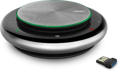Produktbild von Yealink Speakerphone CP 900, Universal, Schwarz, Silber, Homeoffice, Verkabelt & Kabellos, USB/Bluetooth, 2450 mAh