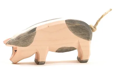 Produktbild von Ostheimer Schwein, Kopf tief, gefleckt