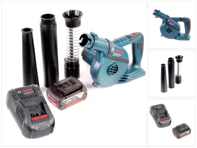 Produktbild von Bosch GBL 18 V-120 Akku Gebläse Laubbläser mit 1x Bosch GBA 18V 5,0 Ah Akku + GAL 1880 CV Ladegerät