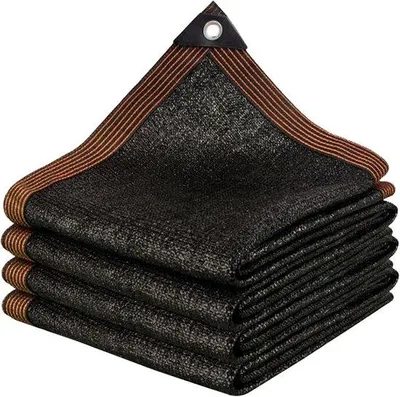 Image de Filet d'ombrage noir, protection UV à 70 %, 4 x 4 m