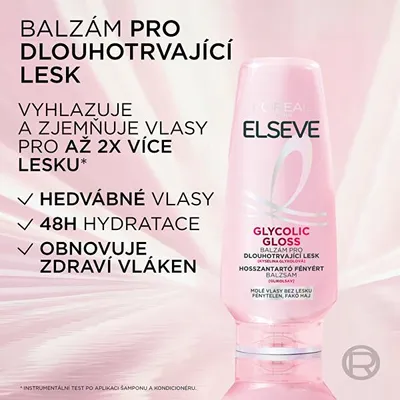 Obrázok produktu pre Balzam pre dlhotrvajúci lesk Elseve Glycolic Gloss (Balsam), 200 ml