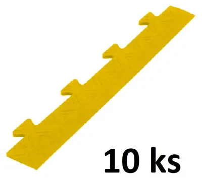 Immagine prodotto di Striscia di bordatura per vialetti Borchie gialle per pavimenti commerciali Piastrelle in PVC Pavimentazione per garage Pavimentazione industriale Installazione a click