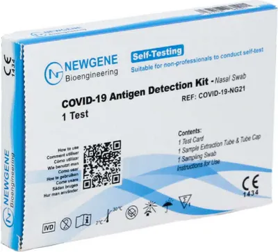 Produktbild von 5x 5er Selbsttest New Gene (Hangzhou) Bioengineering Co., Ltd. - BfArM: AT1210/21 - CE1434