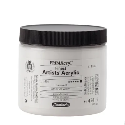 PRIMAcryl Finest Artists' Acrylic Titanweiß 474ml