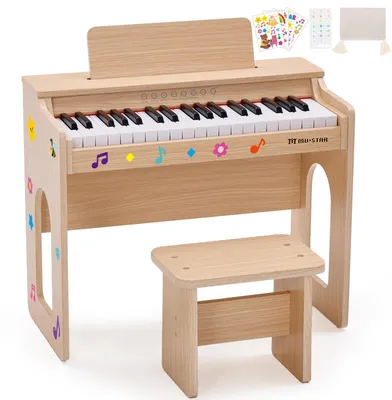 Kinderklavier, 37 Tasten, Holz, 55 x 28,5 x 57,3 cm