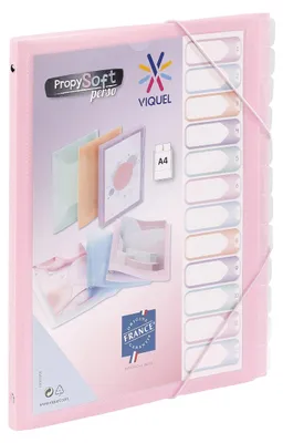 Produktbild von Viquel - Propysoft personalisierbarer A4 Organizer mit 12 Fächern - Gummibandver