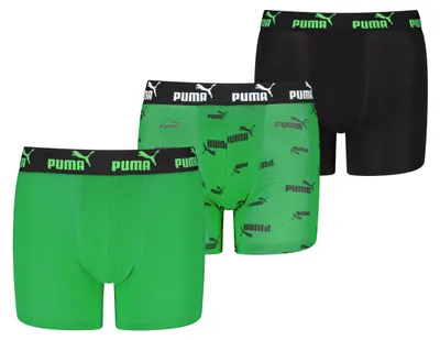 Produktbild von PUMA Elements Boys Logo Print Boxers 3P