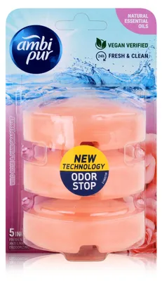 Produktbild von Ambi Pur WC-Frische Wild Rose & Pink Grapefruit Nachfüller 3x55ml (1er Pack)