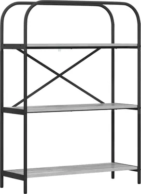 Zdjęcie produktu dla vidaXL Półka na książki szara Sonoma 80 x 30 x 109 cm Materiał drewnopochodny