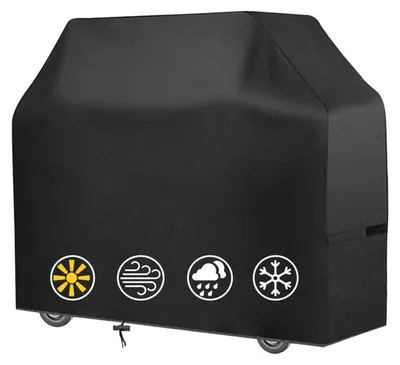 Immagine prodotto di Copertura per barbecue, resistente alle intemperie, dimensioni 132x66x109 cm, realizzata in tessuto Oxford 420D