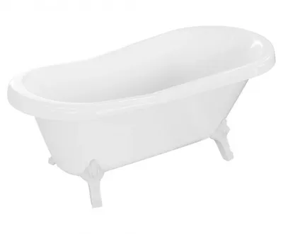 Image de Baignoire autoportante RETRO 170x75 cm BLANC BLANC