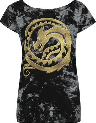 Produktbild von Drachenzähmen leicht gemacht T-Shirt Damen Dragons - Circle Gold schwarz L