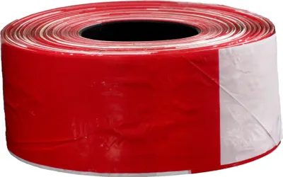 Produktbild von Absperrband rot-weiss / Rolle 80 mm x 500 m