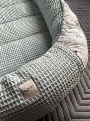 Produktbild von Waffelpique MINZE/ HASE Beige Babynestchen Unterlage SOLO Babynest Wicleklunterlage Reisebett Babydecke Babyausstattung 2 Seitig PREMIUM Geschenk