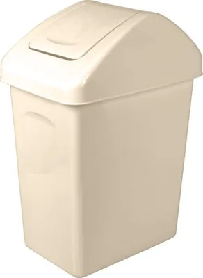 Image de Branq Poubelle à couvercle rabattable 10l - beige