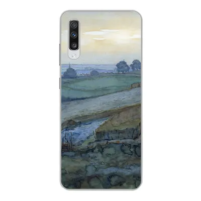 Produktbild von MuchoWow® Handyhülle Schutzhülle Hülle für Samsung Galaxy A70 Landschaft bei Arnheim - Piet Mondrian Silikon Softcase Handy Hülle - Schutzhaube