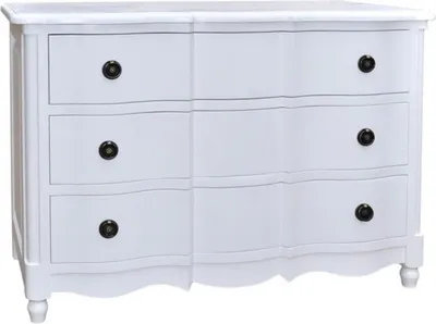Obrázok produktu pre Casa Padrino Baroková komoda s 3 zásuvkami 130 cm - secesný nábytok vo vidieckom štýle - masívne drevo
