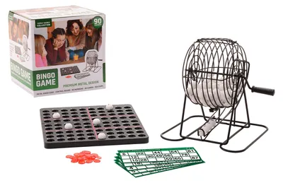 Produktbild von Bingo Spiel Metall mit 90 Nummern + 40 Karten